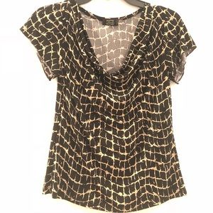 Black and Tan blouse